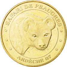 France, Jeton, Tourist Token, 07/ Safari de Peaugres - La hyène, 2015, Monnaie