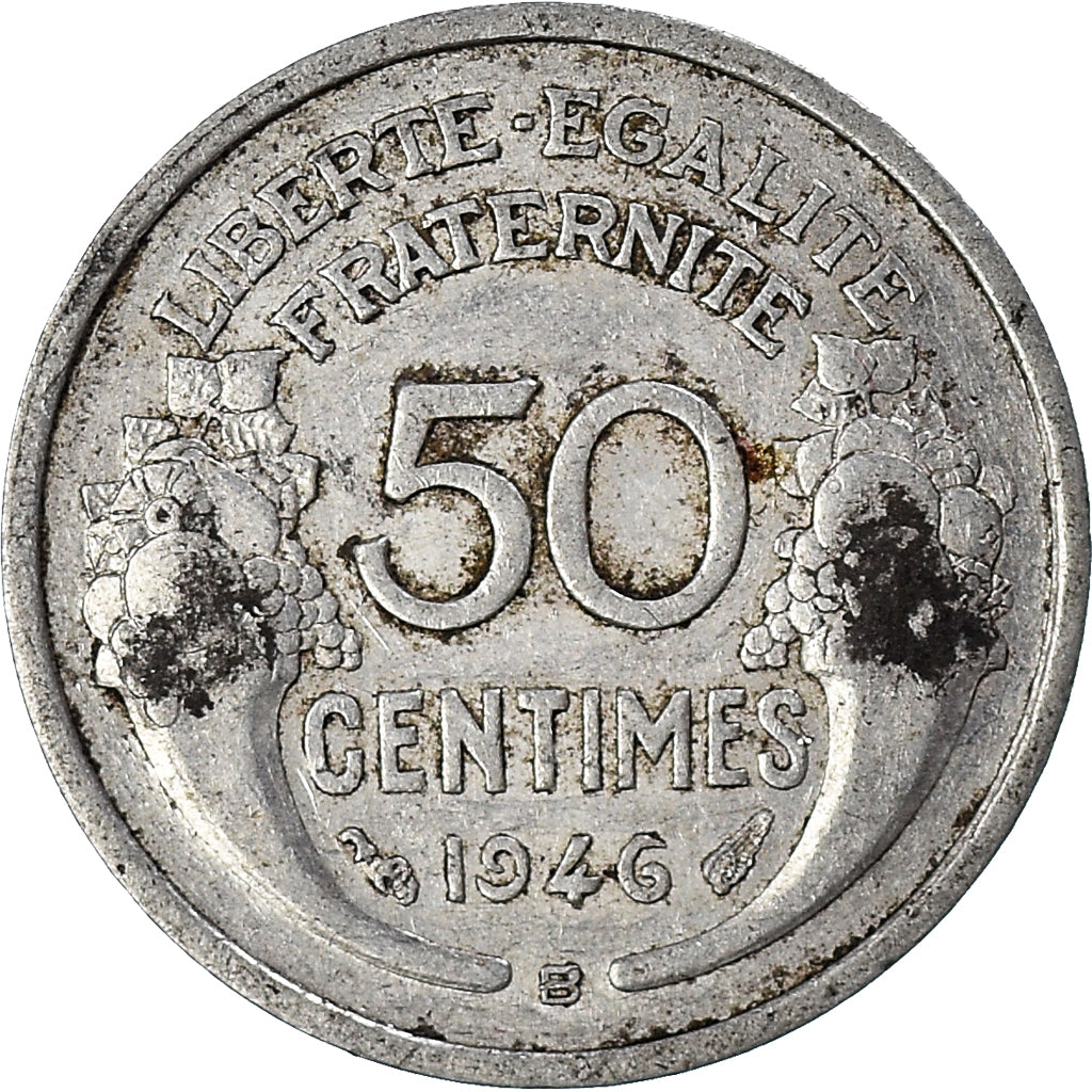 Moneda, Francia, 50 Centimes, 1946