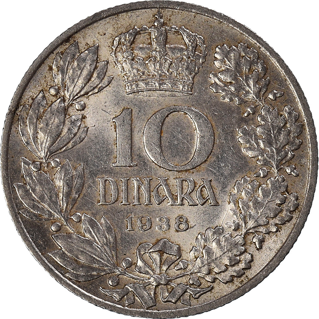 Coin, Yugoslavia, 10 Dinara, 1938