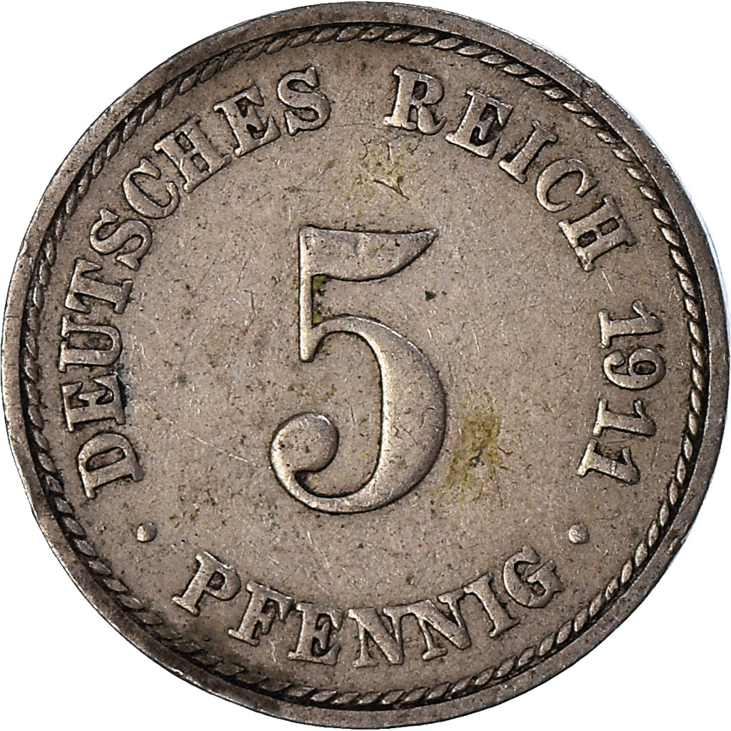 Münze, GERMANY - EMPIRE, 5 Pfennig, 1911
