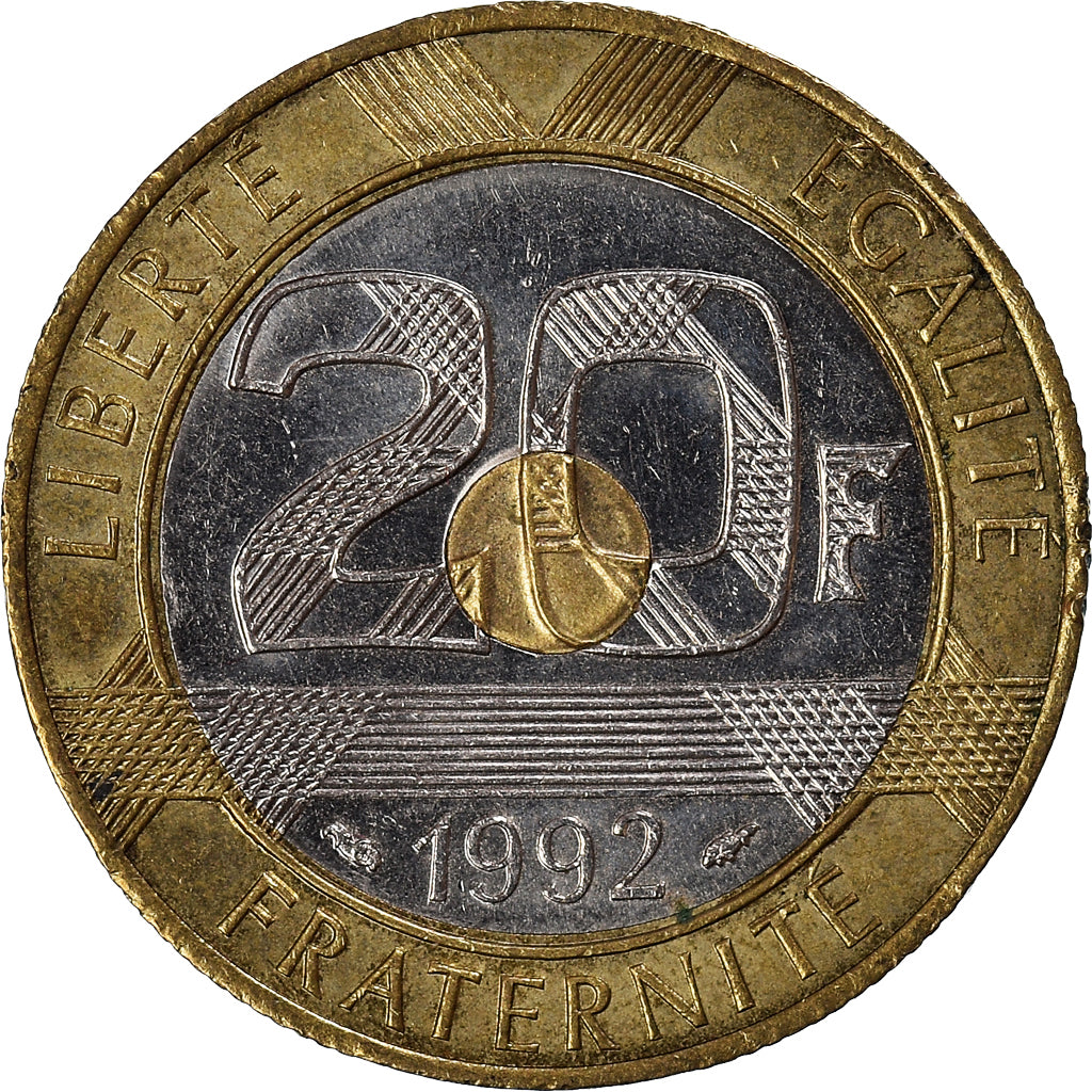 Munten, Frankrijk, 20 Francs, 1992