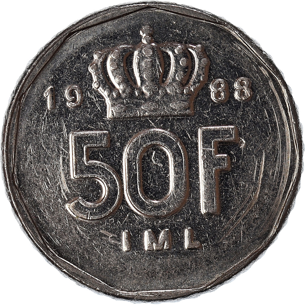 Coin, Luxembourg, 50 Francs, 1988