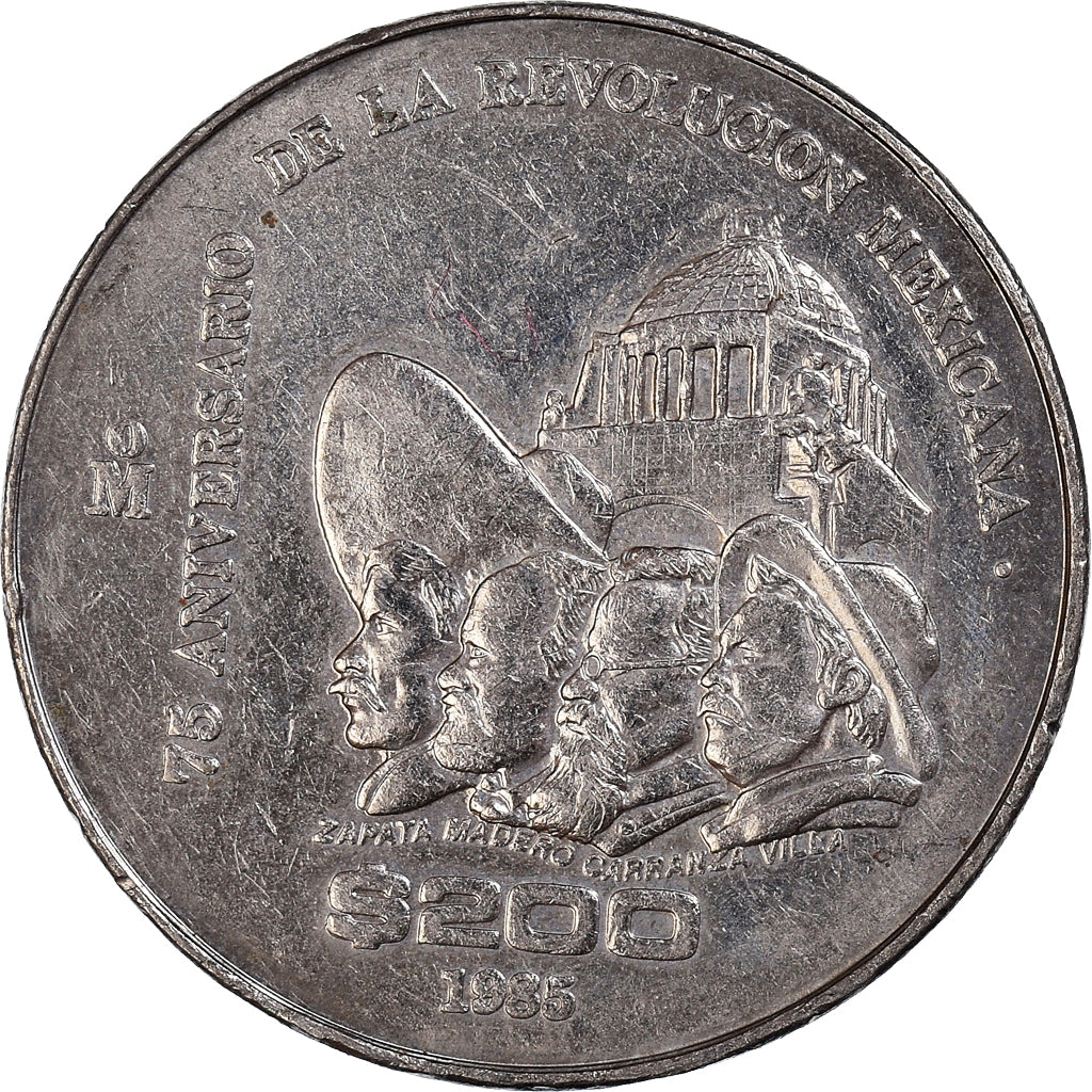 Moneda, México, 200 Pesos, 1985