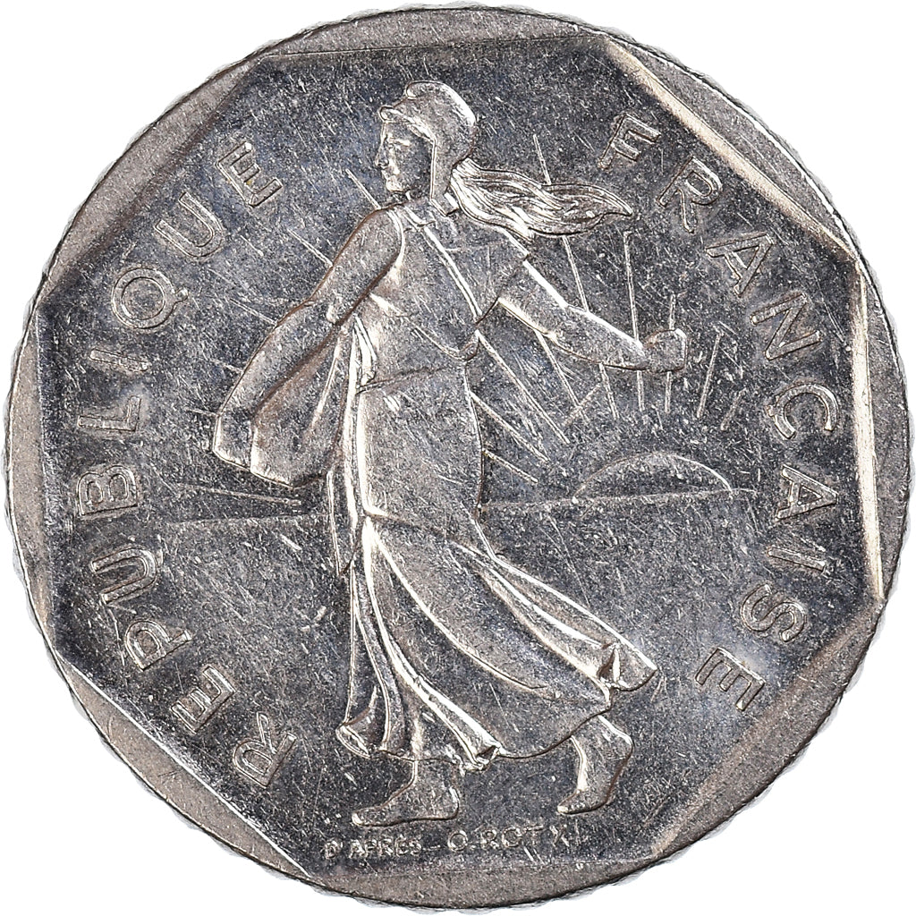 Coin, France, 2 Francs, 1983, EF(40-45), Nickel
