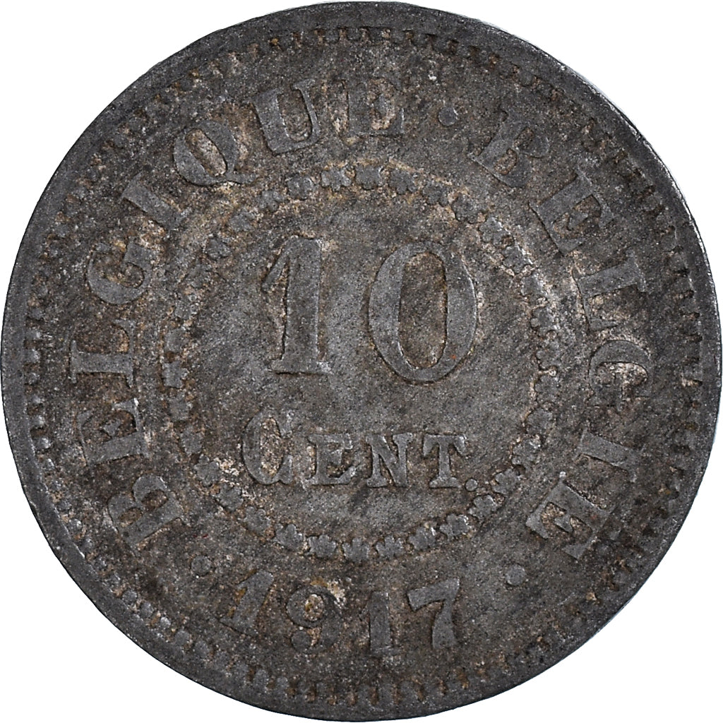 Moneta, Belgio, 10 Centimes, 1917