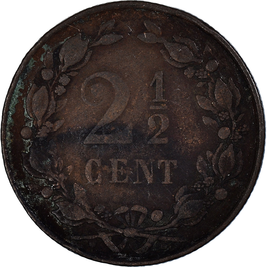 Moeda, Países Baixos, 2-1/2 Cent, 1877