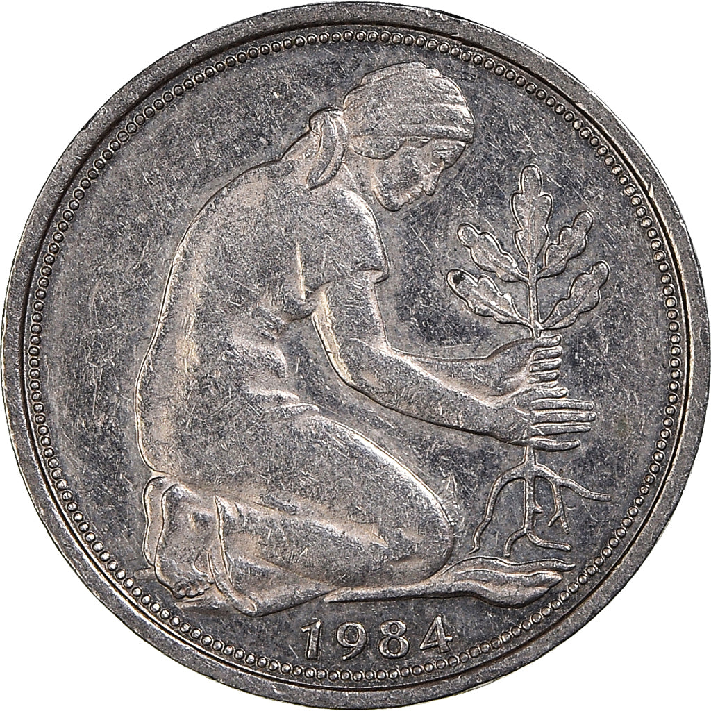 Coin, GERMANY - FEDERAL REPUBLIC, 50 Pfennig, 1984