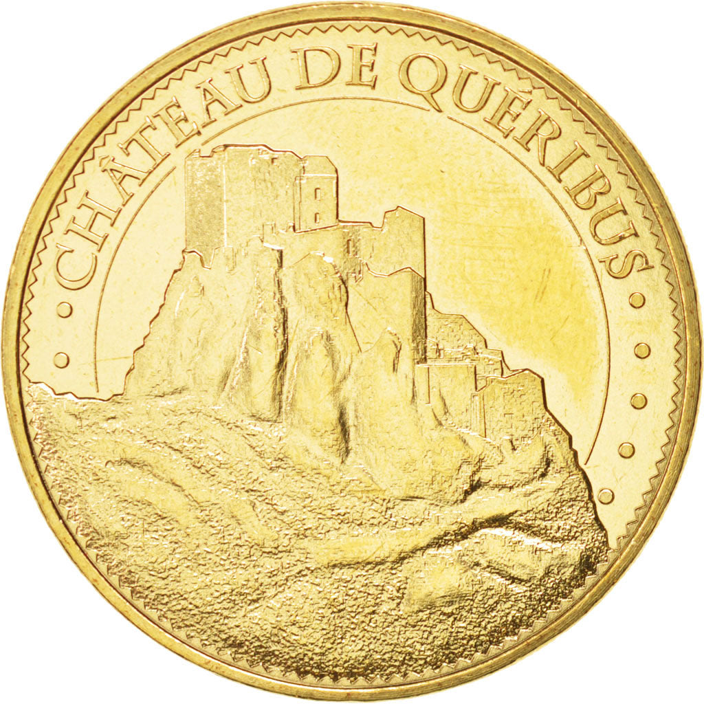 France, Token, Tourist Token, 11/ Château de Quéribus, 2015, Monnaie de Paris
