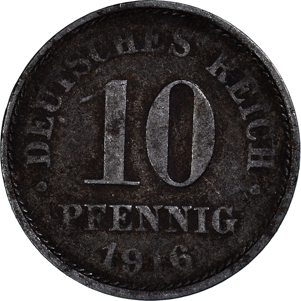 Coin, GERMANY - EMPIRE, 10 Pfennig, 1916