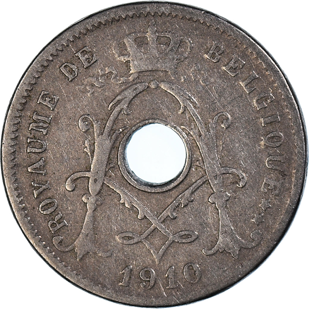 Moeda, Bélgica, 5 Centimes, 1910
