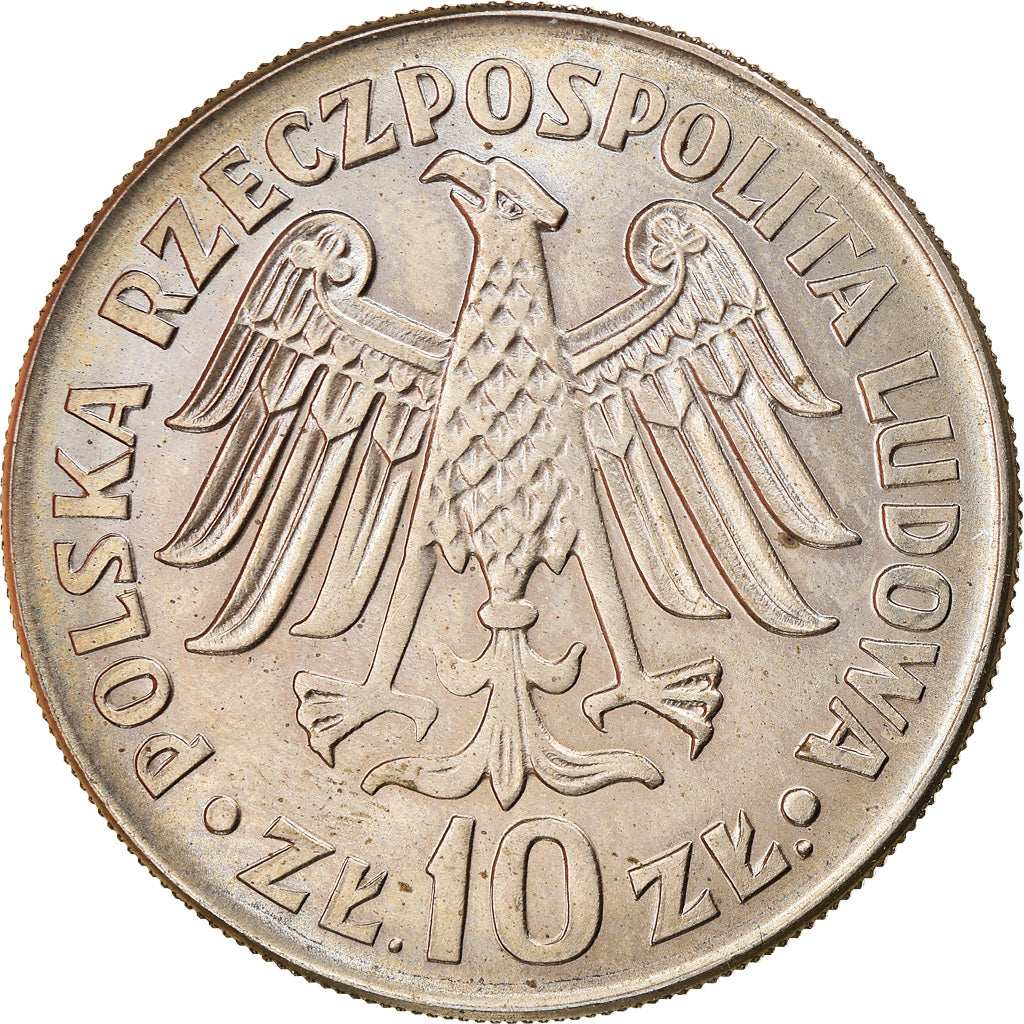 Moneta, Polska, 10 Zlotych, 1964, Warsaw, MS(60-62), Miedź-Nikiel, KM:52.1