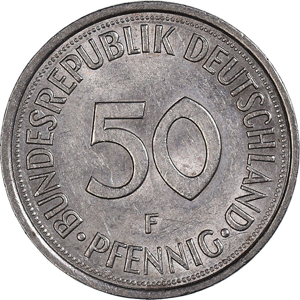 Coin, GERMANY - FEDERAL REPUBLIC, 50 Pfennig, 1975
