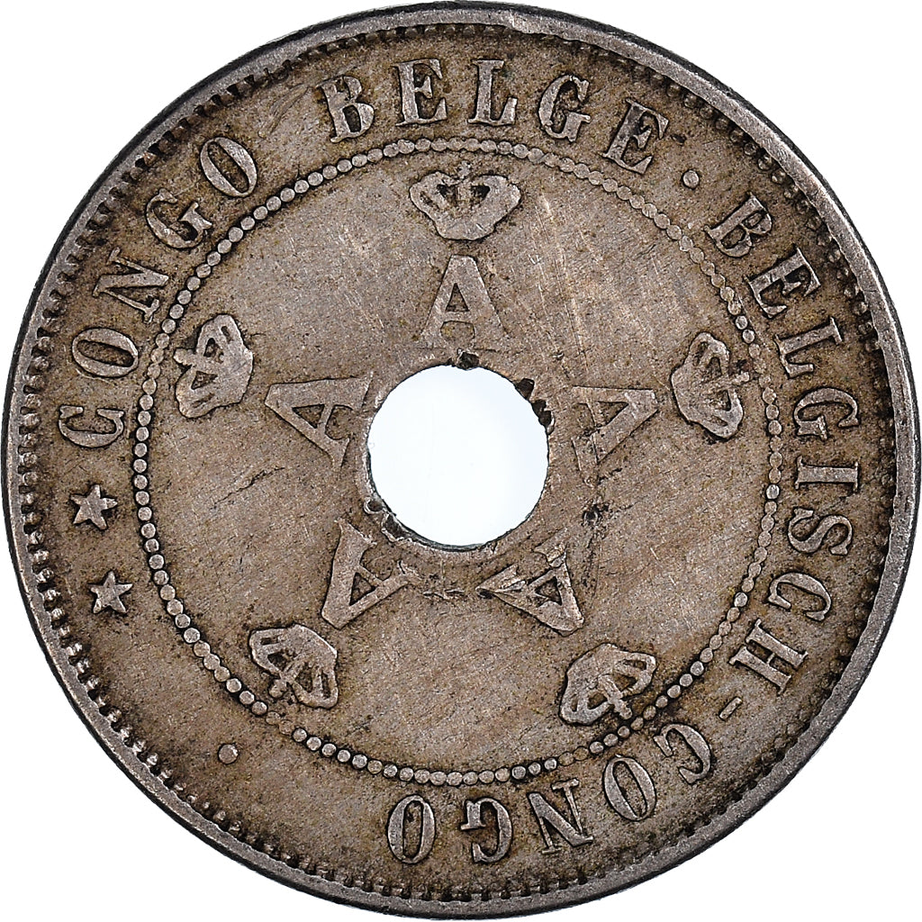 Coin, Belgian Congo, 20 Centimes, 1911