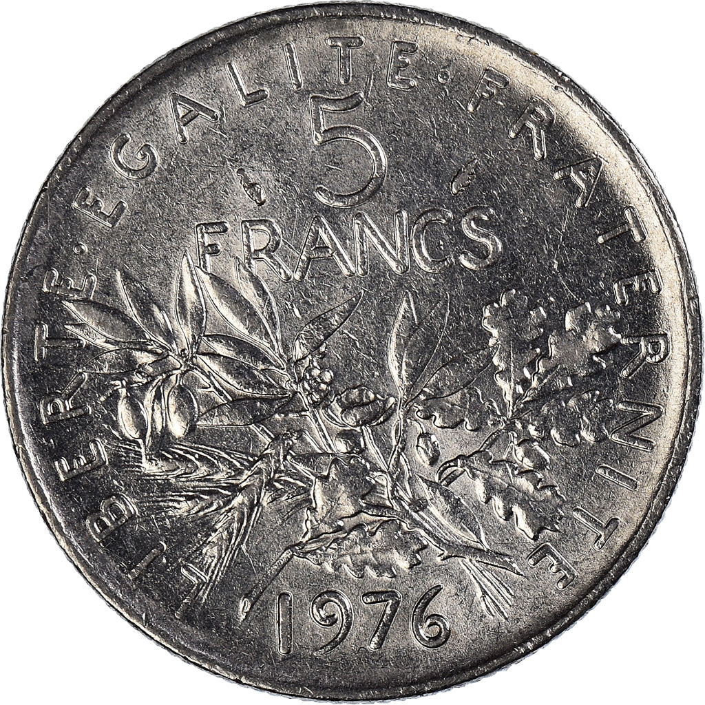 Münze, Frankreich, 5 Francs, 1976