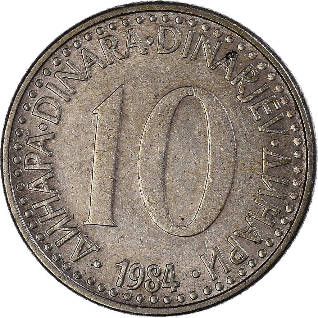 Coin, Yugoslavia, 10 Dinara, 1984
