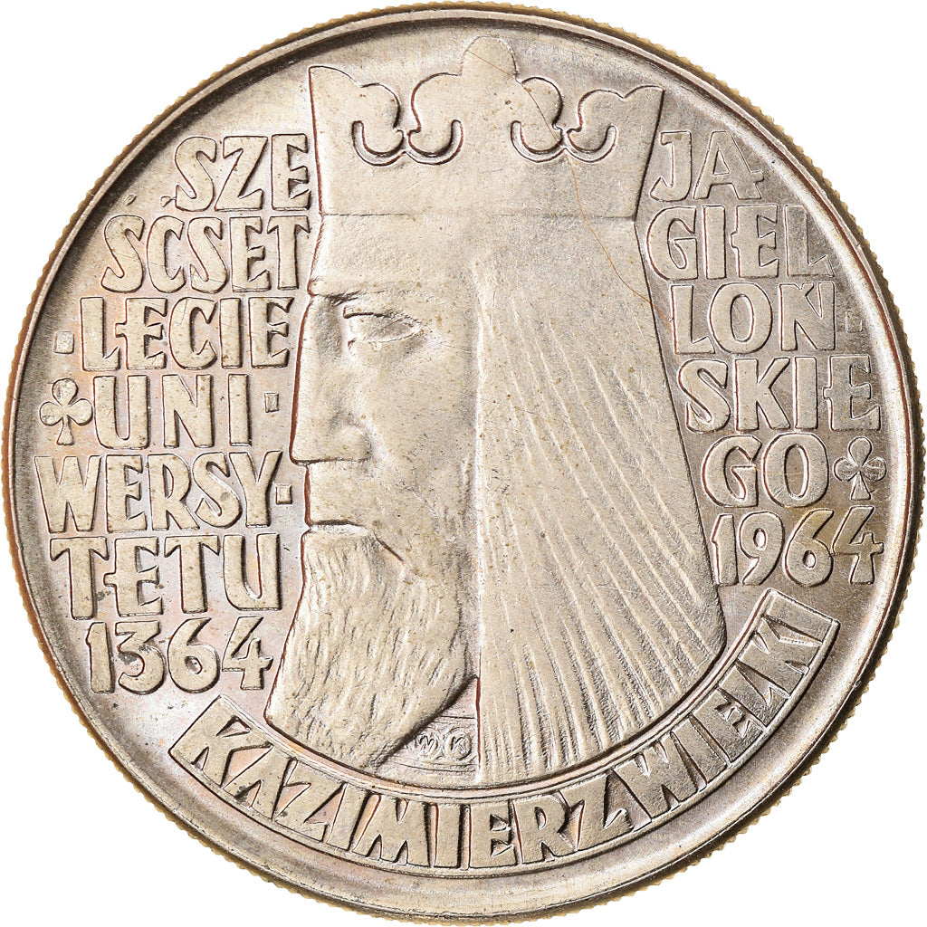 Moneda, Polonia, 10 Zlotych, 1964, Warsaw, EBC, Cobre - níquel, KM:52.1