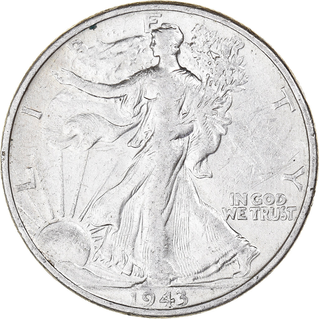 Coin, United States, Half Dollar, 1943, Philadelphia, EF(40-45), Silver, KM:142