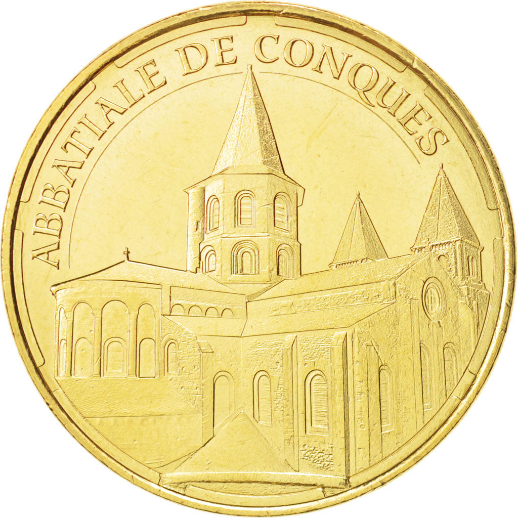 Francia, Token, Tourist Token, 12/ Abbatiale de Conques, 2014, Monnaie de Paris