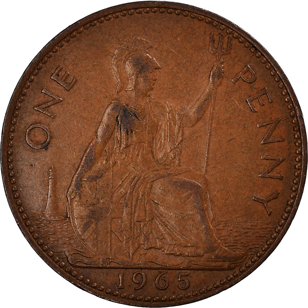 Münze, Großbritannien, Penny, 1965