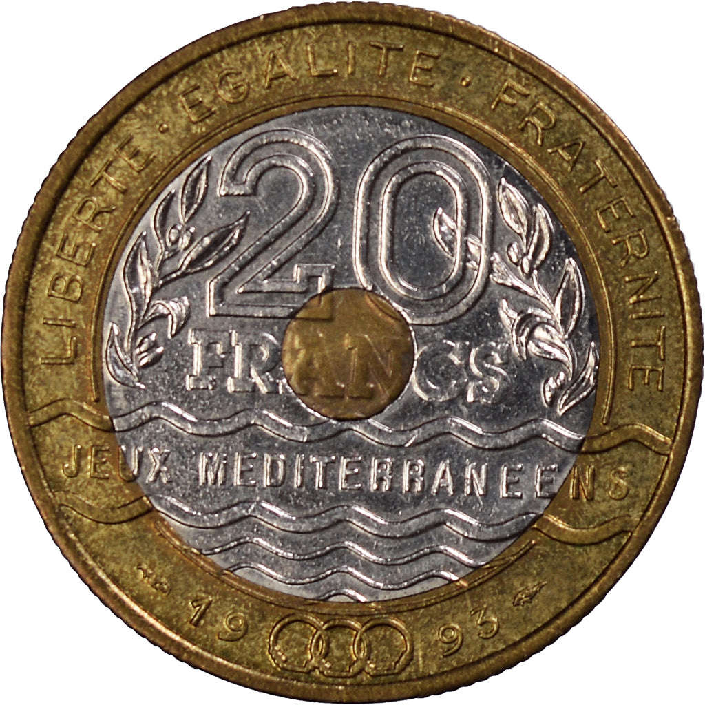 Coin, France, 20 Francs, 1996