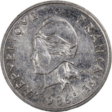 Coin, New Caledonia, 10 Francs, 1986