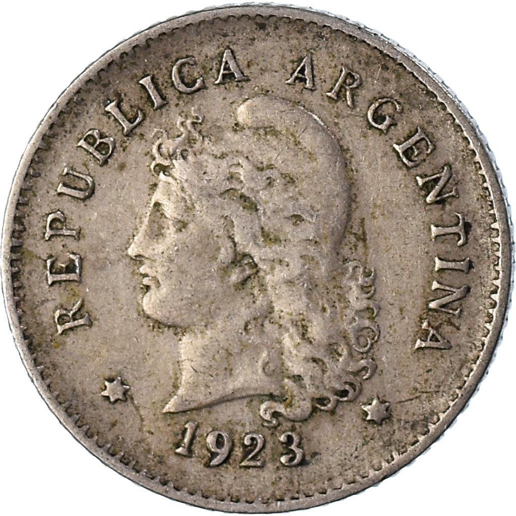 Moneta, Argentina, 10 Centavos, 1923