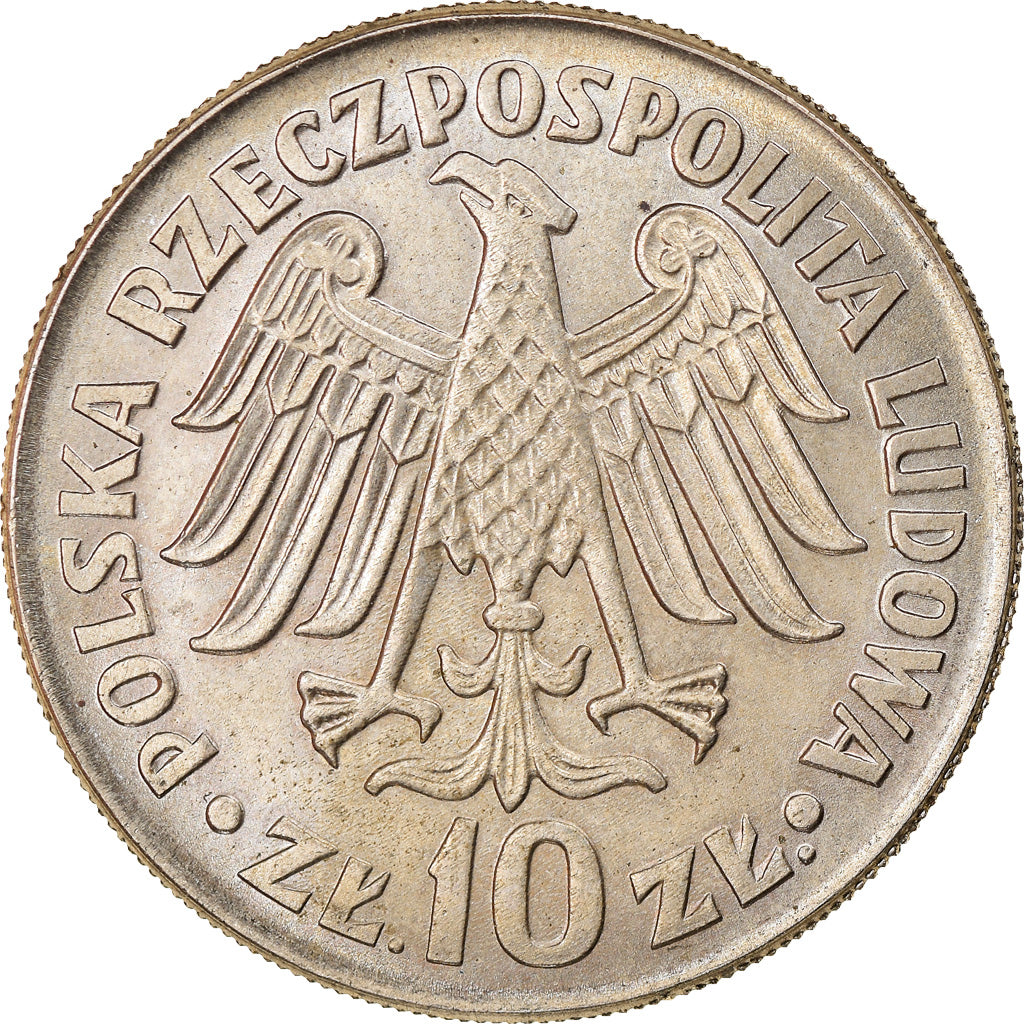 Moneda, Polonia, 10 Zlotych, 1964, Warsaw, EBC, Cobre - níquel, KM:52.1