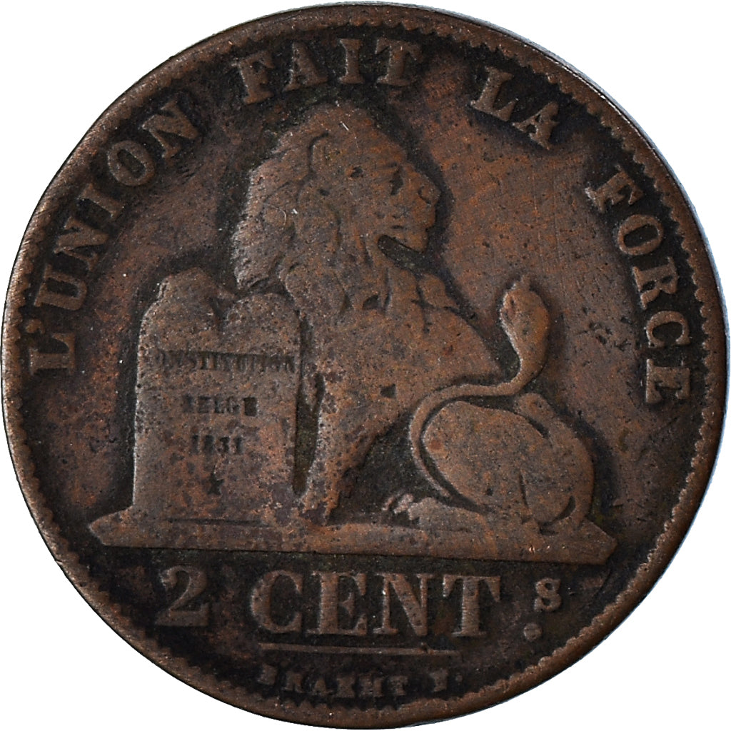Munten, België, 2 Centimes, 1876