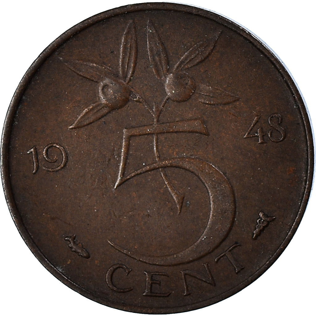 Coin, Netherlands, 5 Cents, 1948