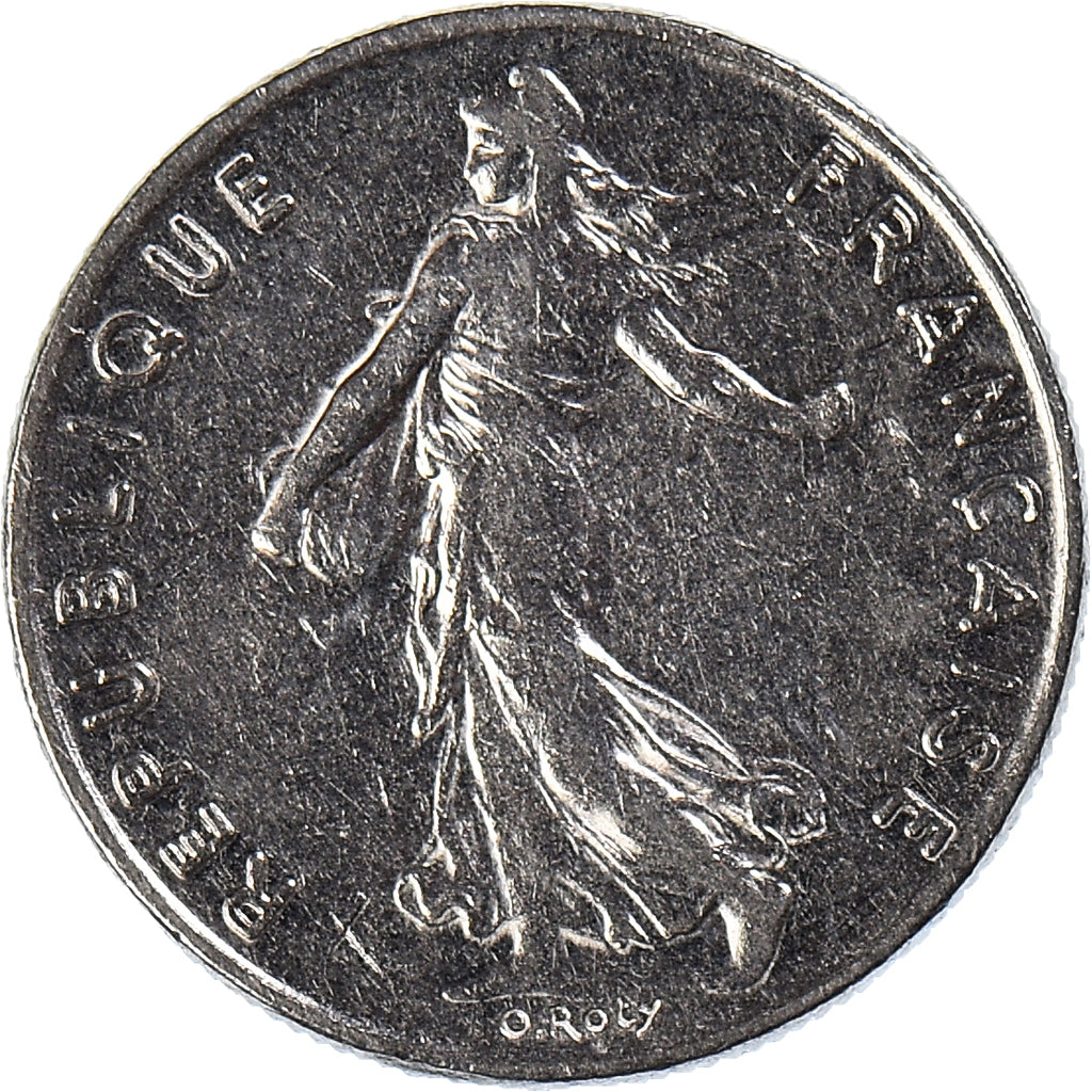 Moneta, Francja, 1/2 Franc, 1989