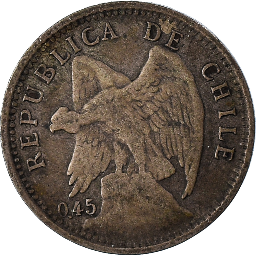 Moneta, Chile, 10 Centavos, 1915