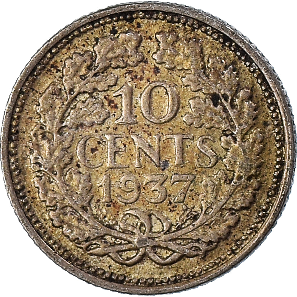 Coin, Netherlands, 10 Cents, 1937