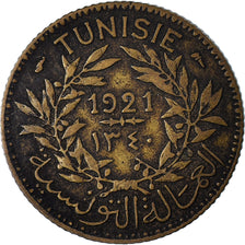 Münze, Tunesien, Franc, 1921