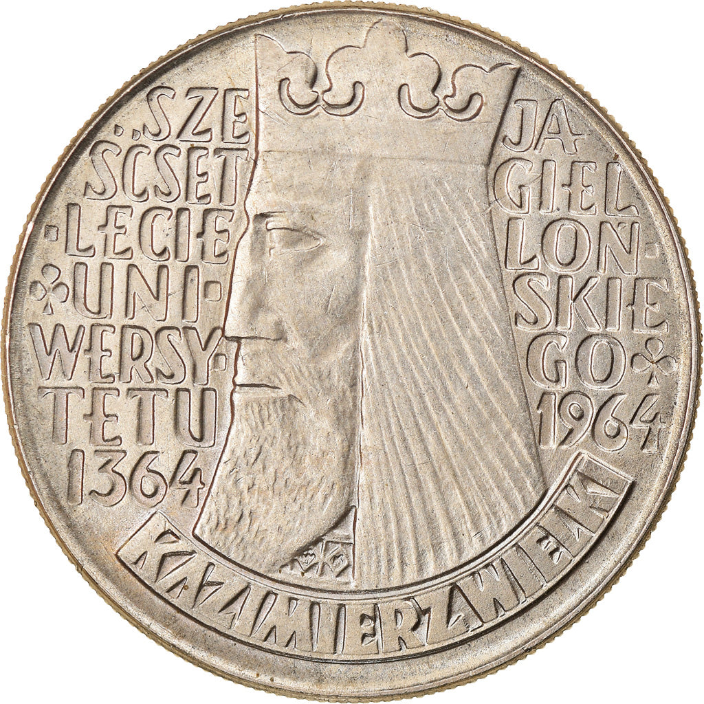 Munten, Polen, 10 Zlotych, 1964, Warsaw, PR, Copper-nickel, KM:52.1