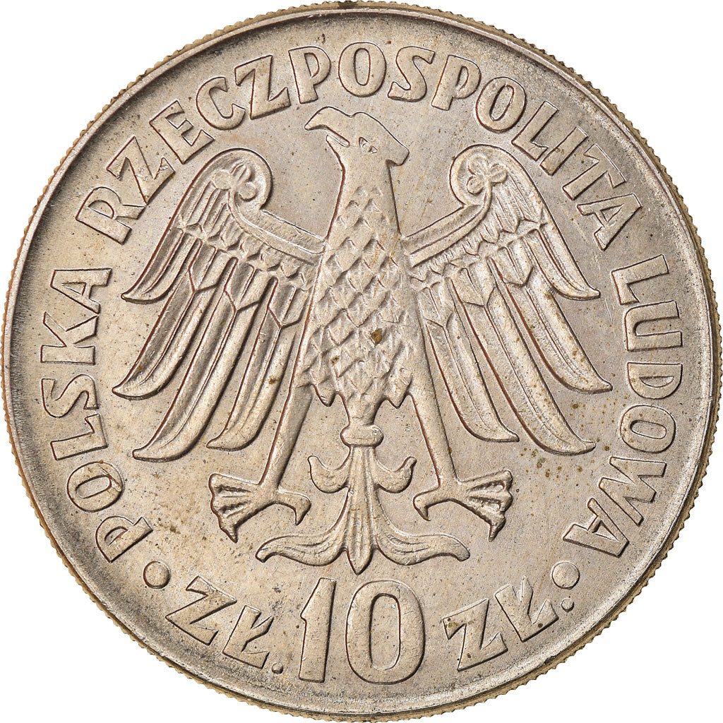Munten, Polen, 10 Zlotych, 1964, Warsaw, PR, Copper-nickel, KM:52.1