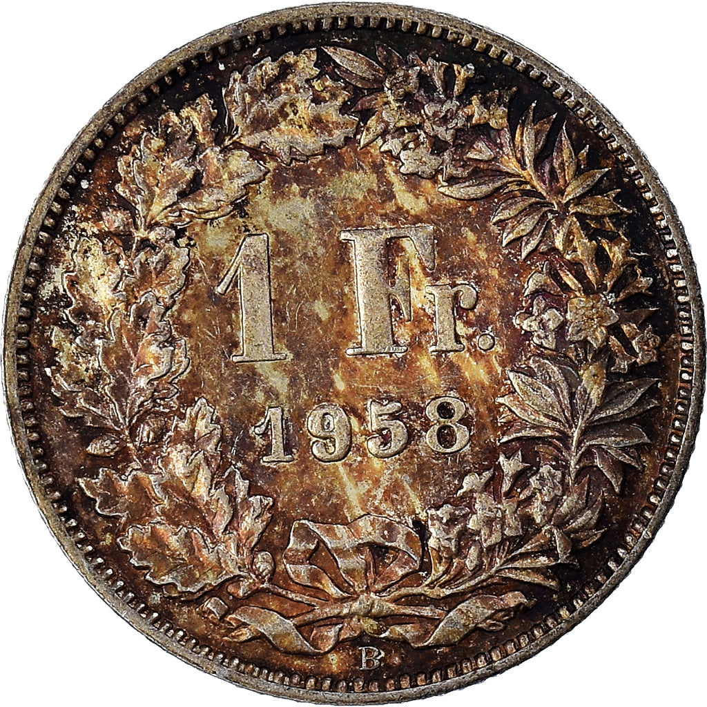 Coin, Switzerland, Franc, 1958