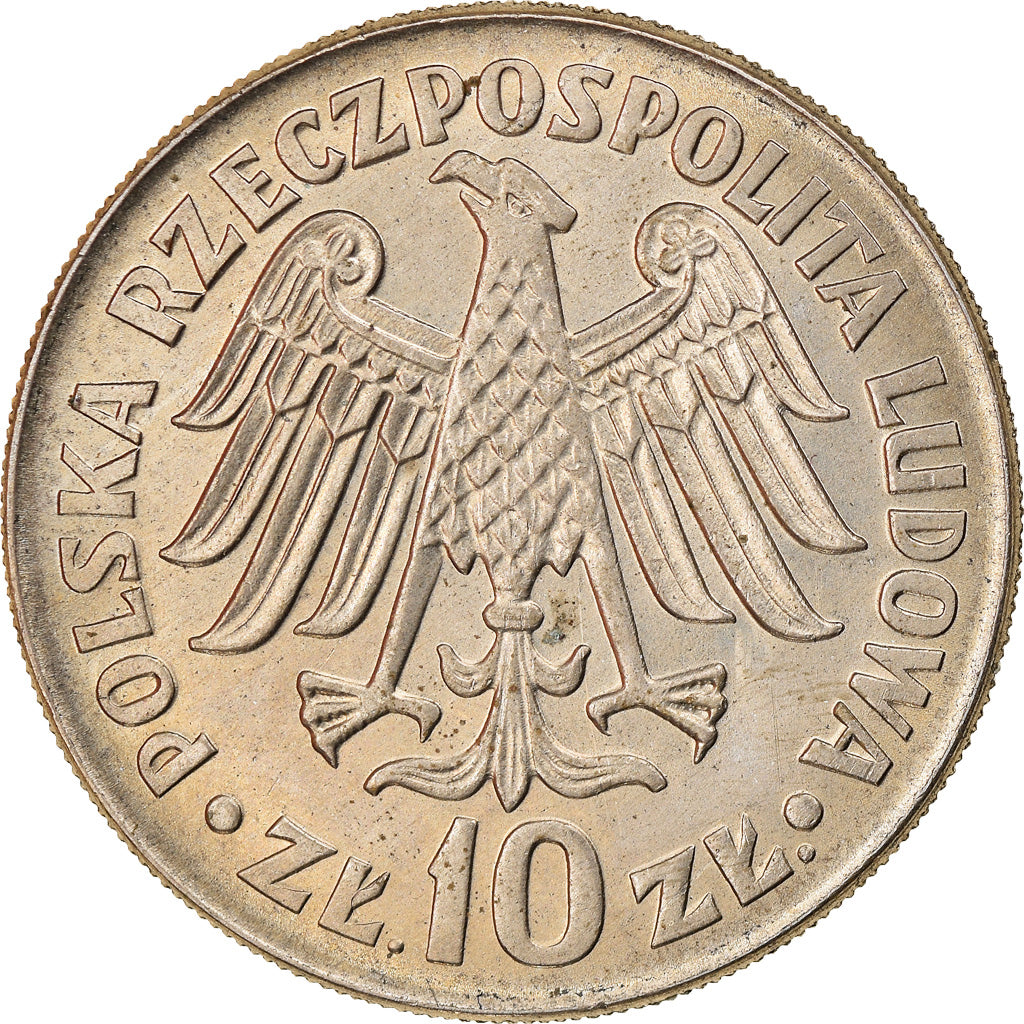 Munten, Polen, 10 Zlotych, 1964, Warsaw, PR, Copper-nickel, KM:52.1