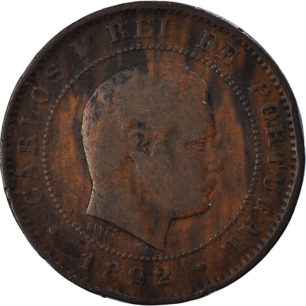 Monnaie, Portugal, 10 Reis, 1892