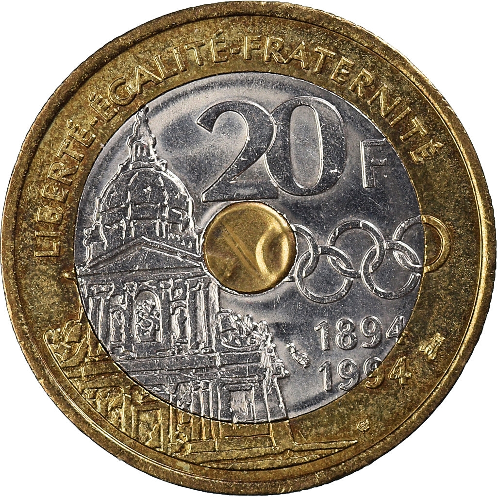 Coin, France, 20 Francs, 1994