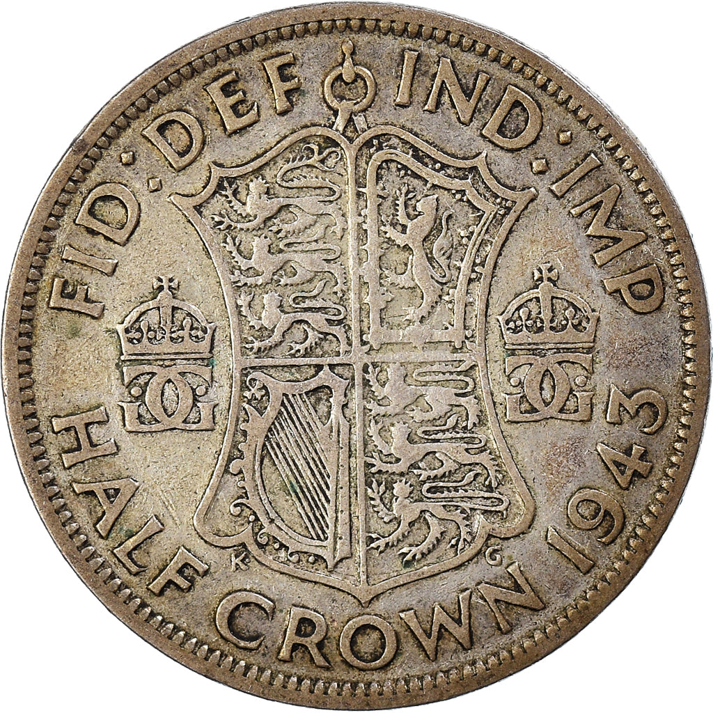 Coin, Great Britain, 1/2 Crown, 1943