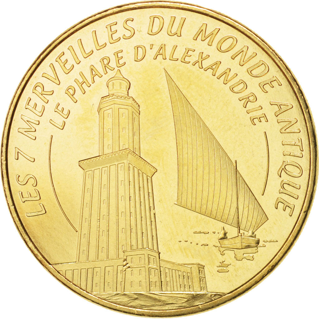 France, Jeton, Tourist Token, 13/ Le phare d'Alexandrie, 2014, Monnaie de Paris