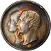Francia, medalla, Naissance de Napoléon IV, Quinaire, History, 1856, SC, Plata