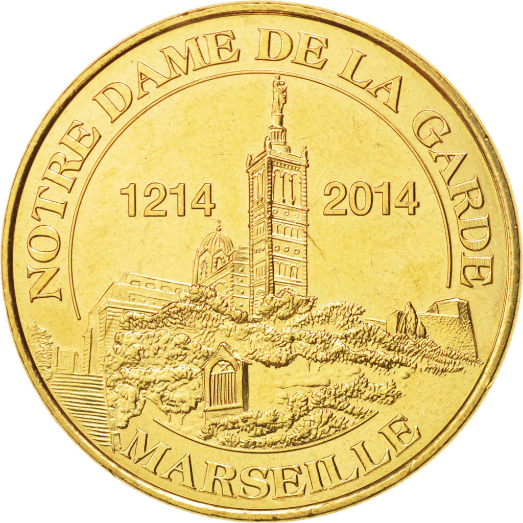 Frankreich, Token, Tourist Token, 13/ Notre-Dame de la Garde 1214, 2014, Monnaie