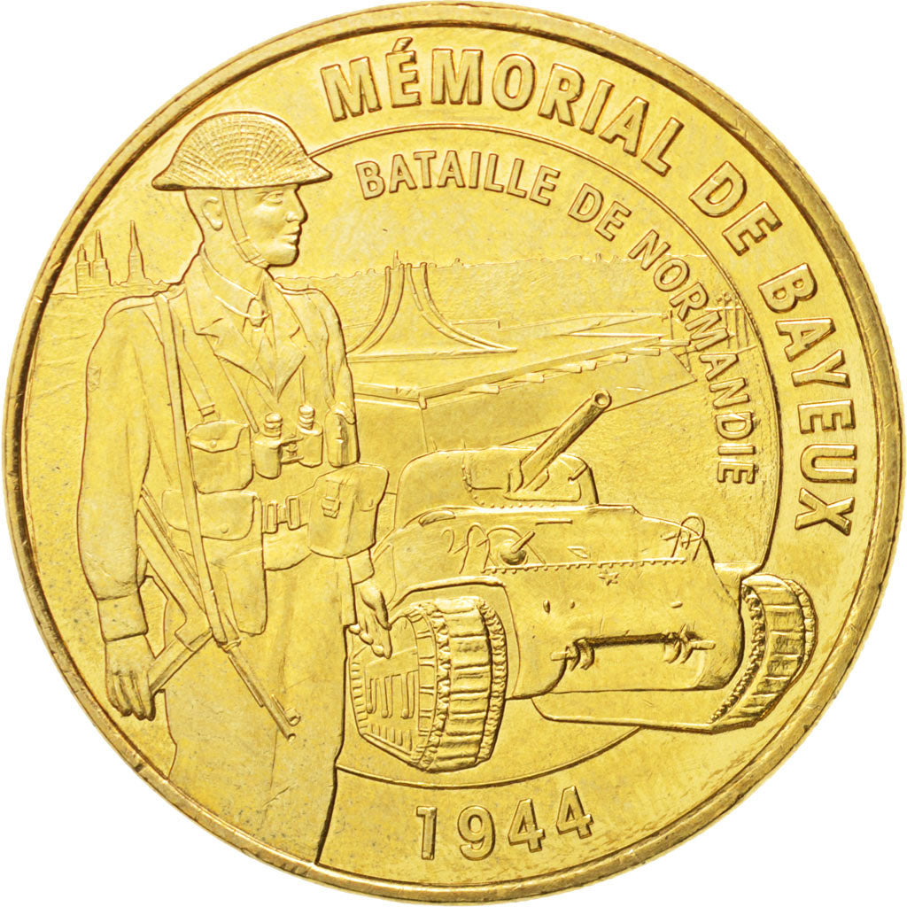 France, Tourist Token, 14/ Mémorial de Bayeux - 1944, 2014, Monnaie de Paris