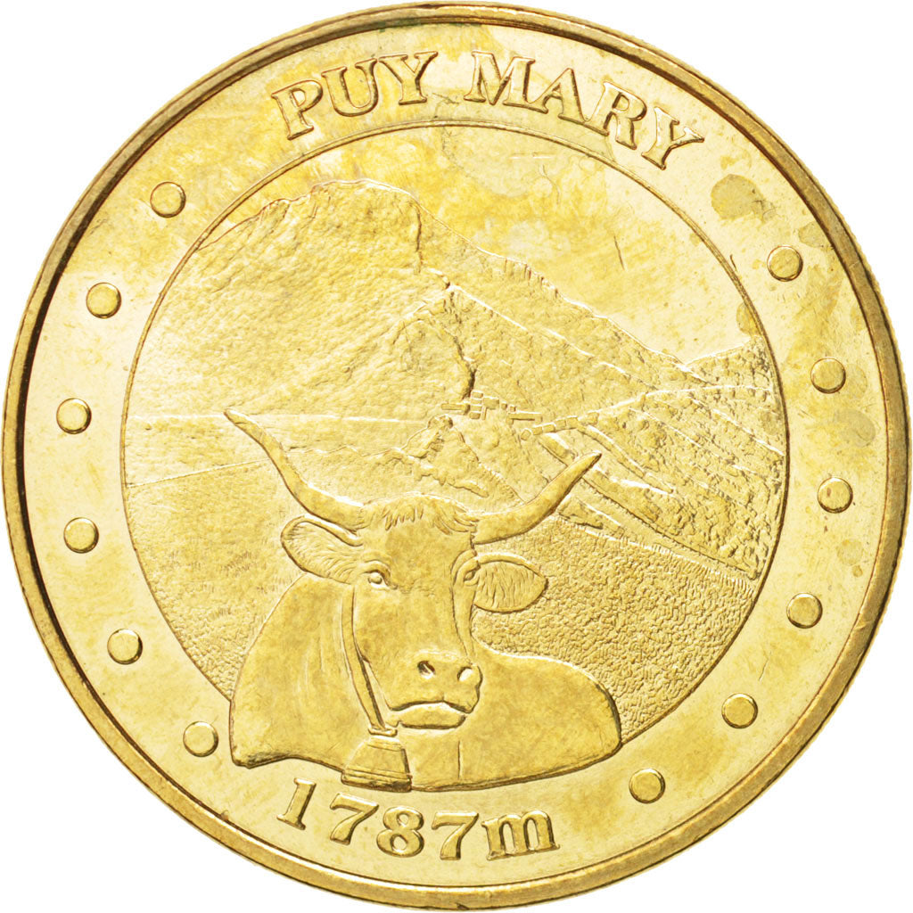 France, Token, Tourist Token, 15/ Puy Mary - Vache, 2011, Monnaie de Paris