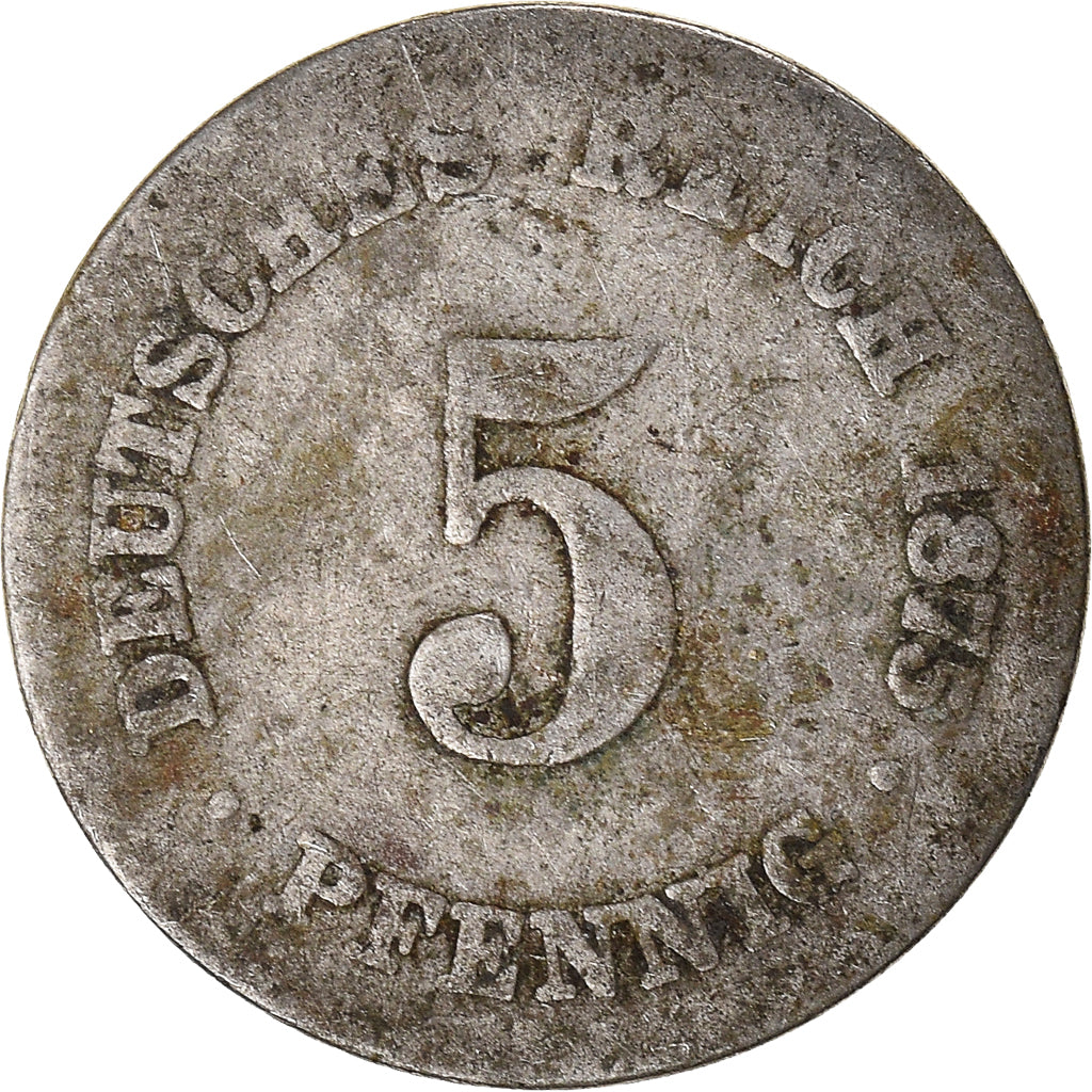 Munten, Duitsland, 5 Pfennig, 1875