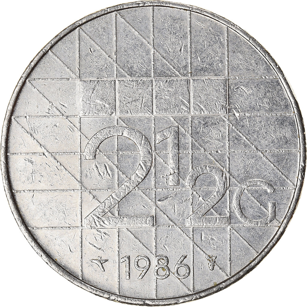 Munten, Nederland, 2-1/2 Gulden, 1986