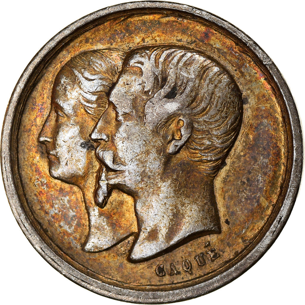 França, Medal, Naissance de Napoléon IV, Quinaire, História, 1856, AU(50-53)