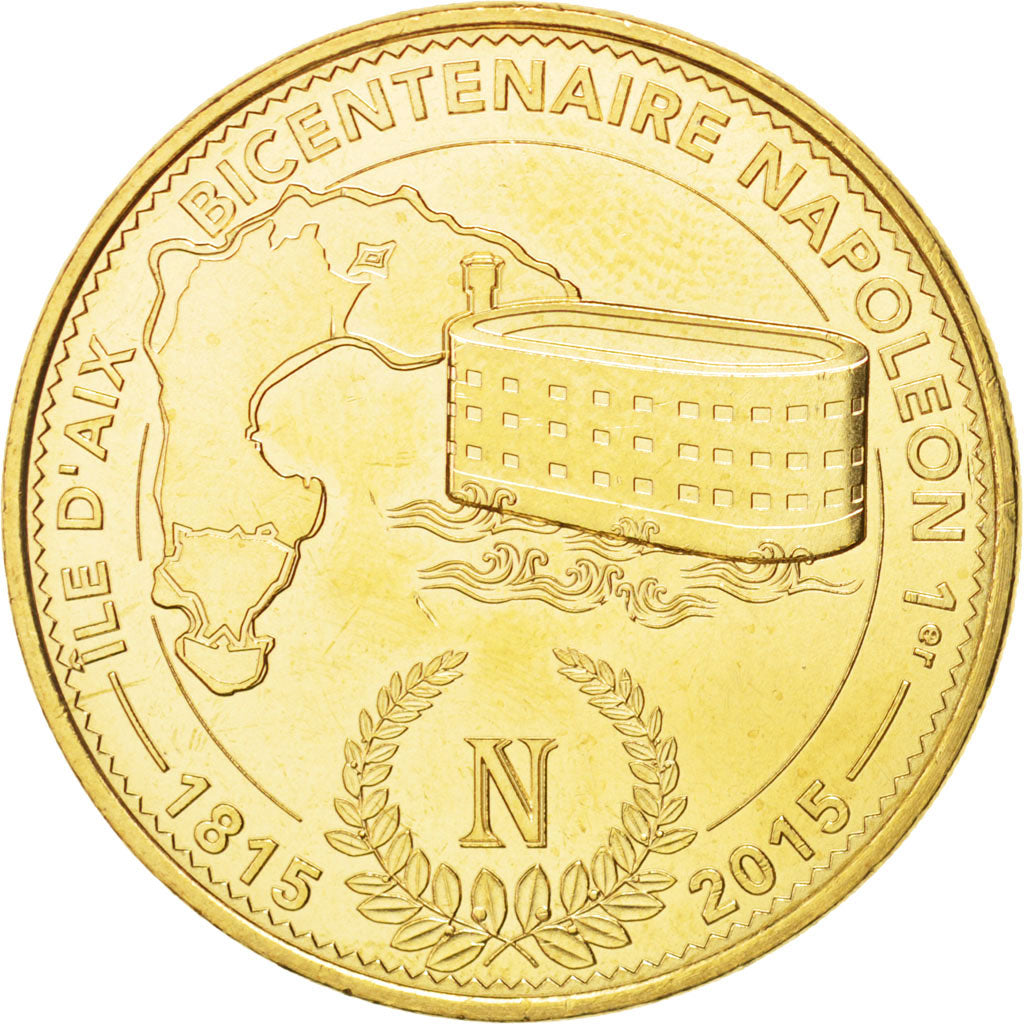 Francia, Token, Tourist Token, 17/ Bicentenaire Napoléon - Ile d'Aix, 2015