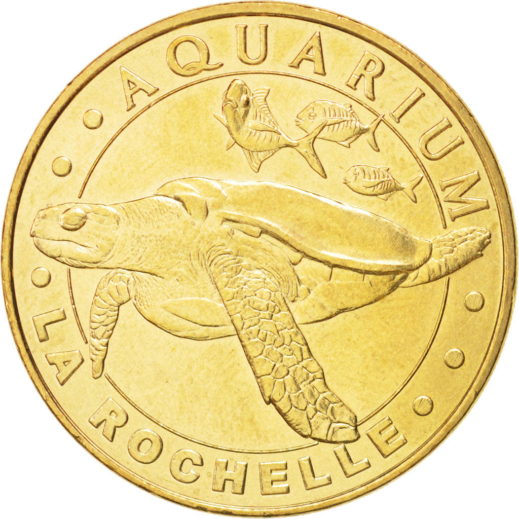 France, Tourist Token, 17/ Aquarium La Rochelle - Tortue, 2012, Monnaie de Paris